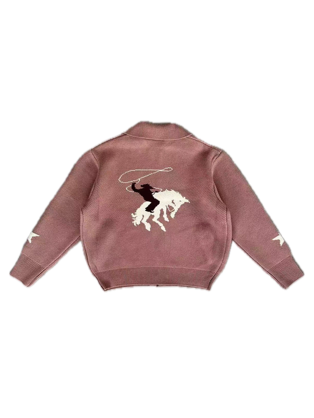 LIBERAFIT Wool-knitted Jacquard Zipper Jacket