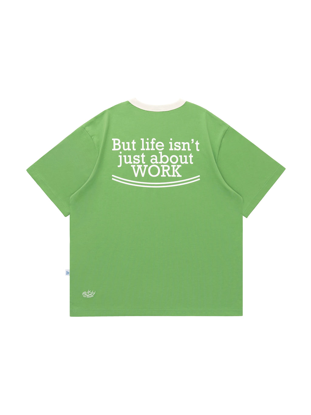 BENT IDEA Casual Color Matching Collar Versatile Tee