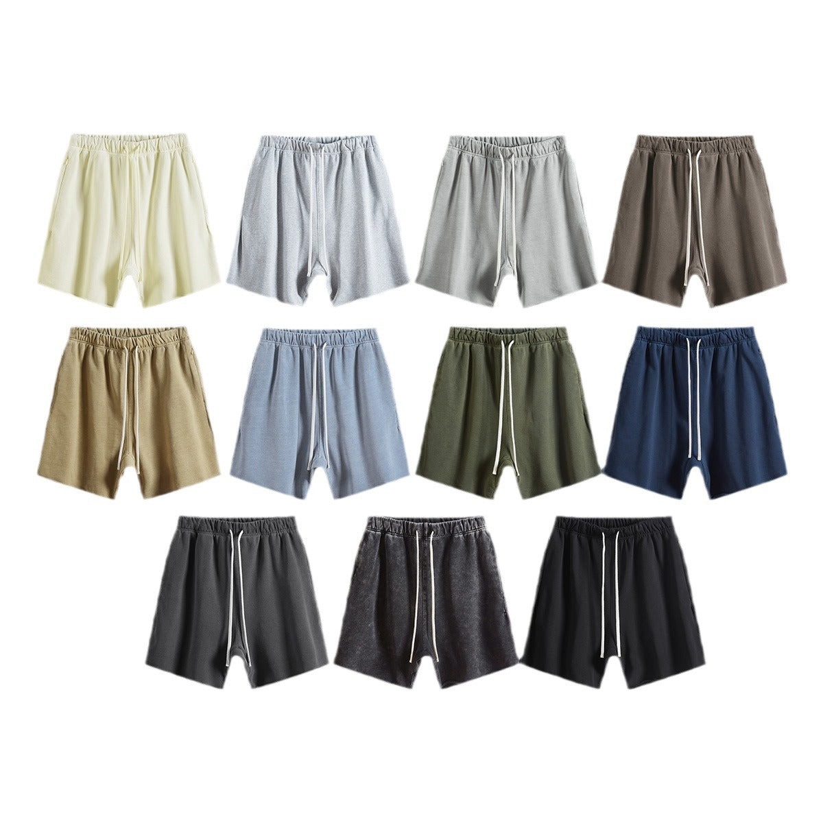 (Clearance) BE 100% Cotton loose-edge shorts