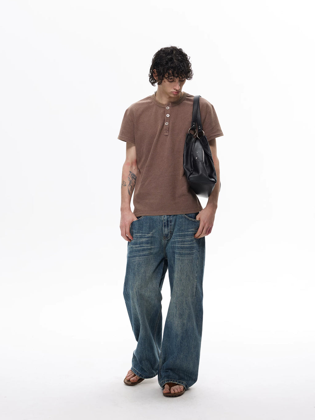 WLNEXT Henry Neck Polo Tee