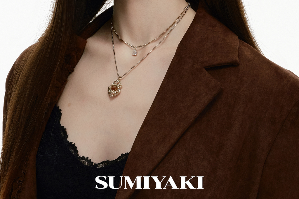 SUMIYAKI Crown Niche Premium Double Necklace