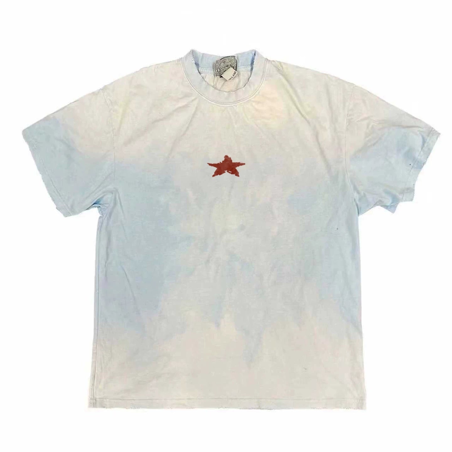 SHIBU Irregular Gradual Change Color Printing Tee