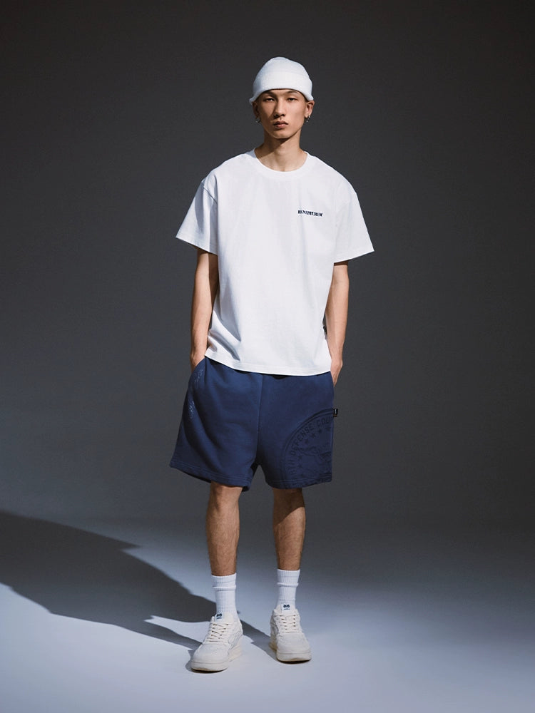 Remedy Guochao Seal Heavy Five-point Sweatpants