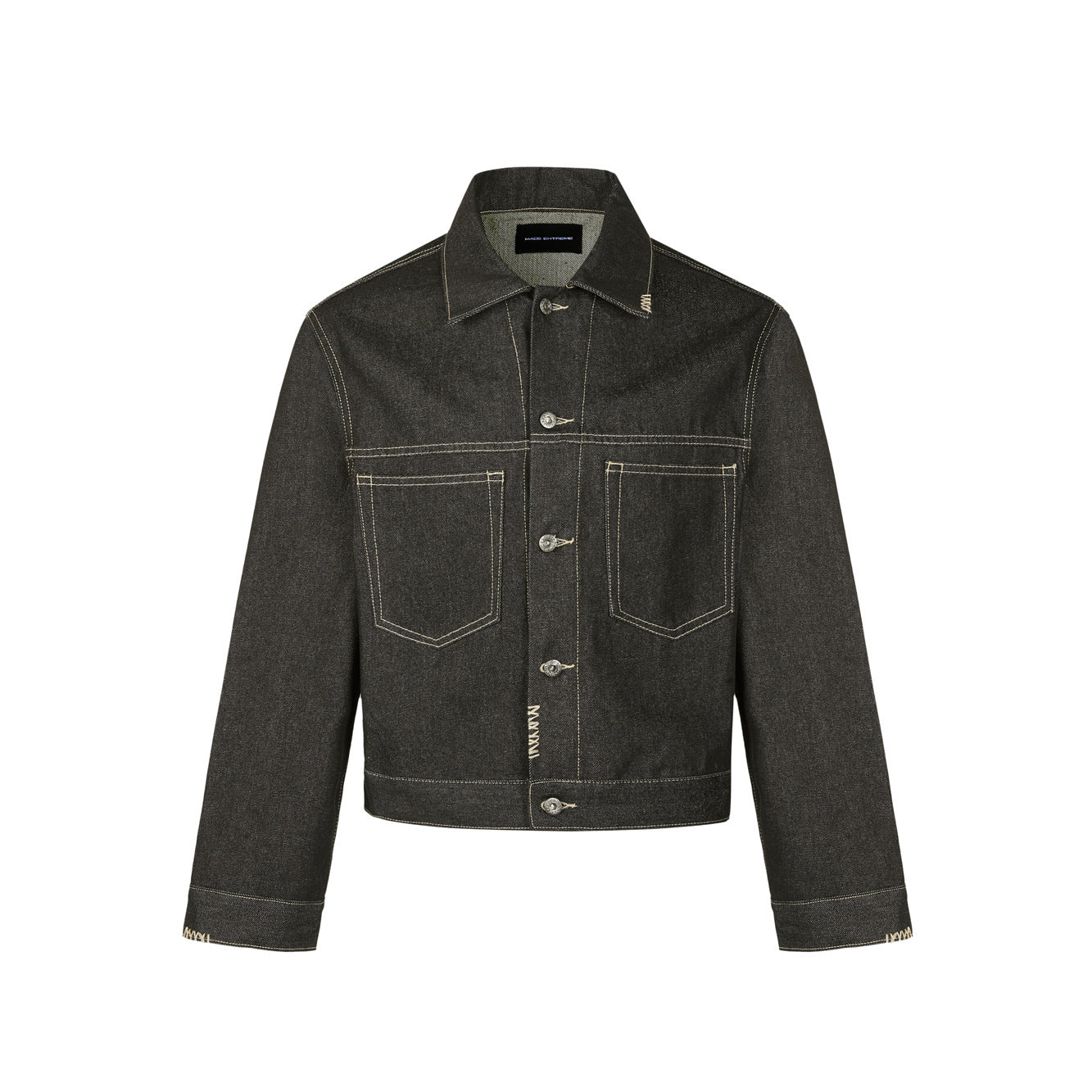 EME Vintage Lapel Denim Suit Jacket