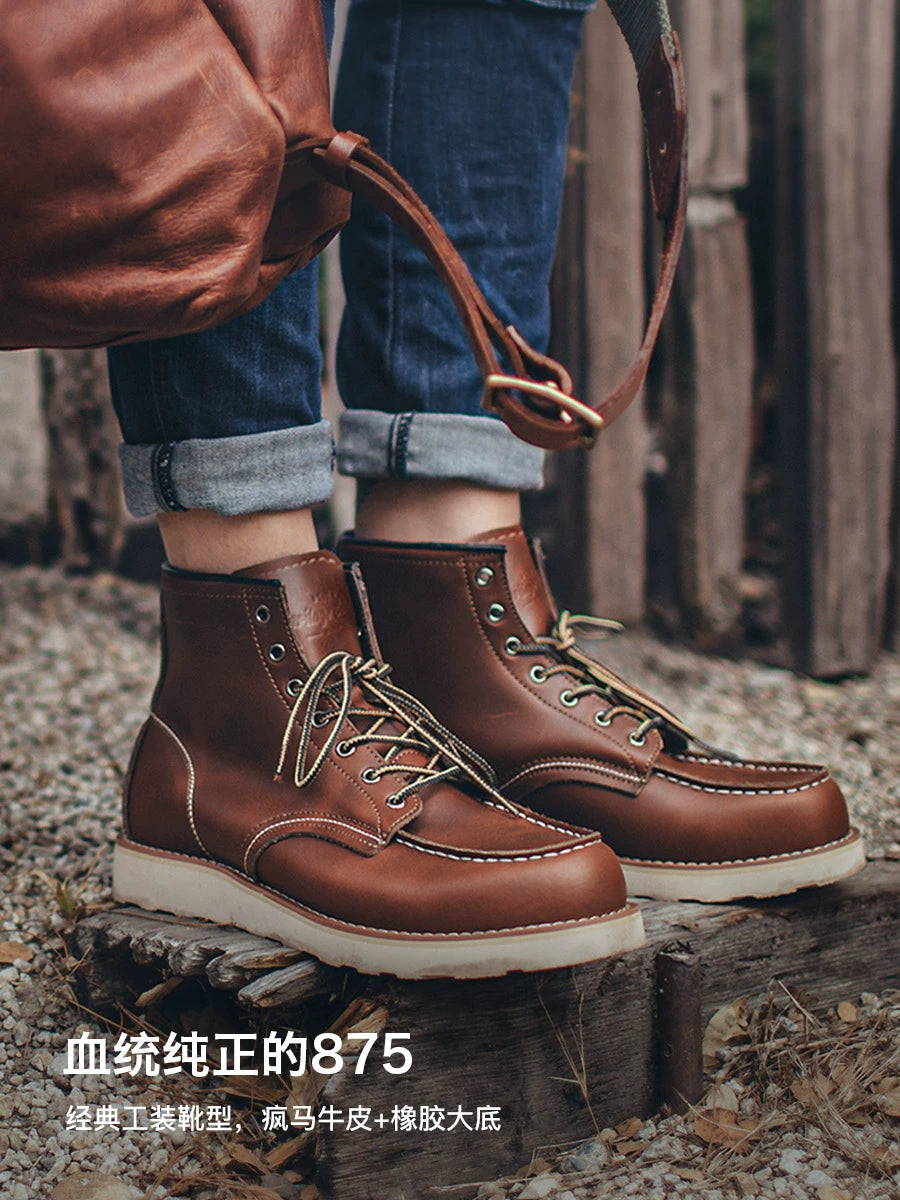 Maden's Mid-gang Vintage Leather Boots