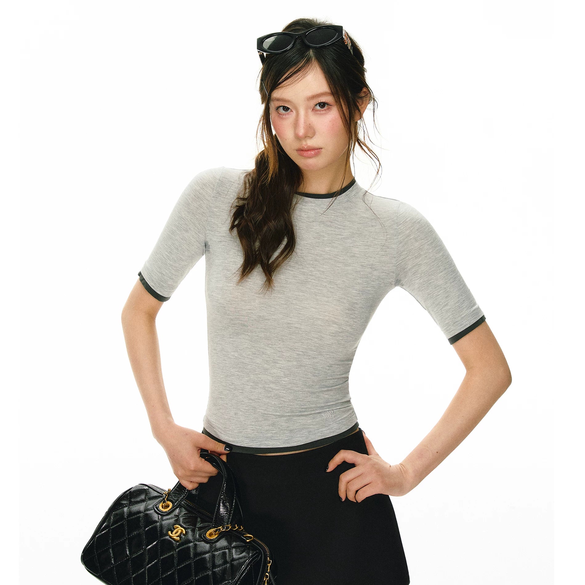 Ariseism Retro Contrast Slim Tee