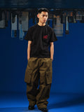 WebSurfGroupGO Sticker Bag Embroidery Loose Tee