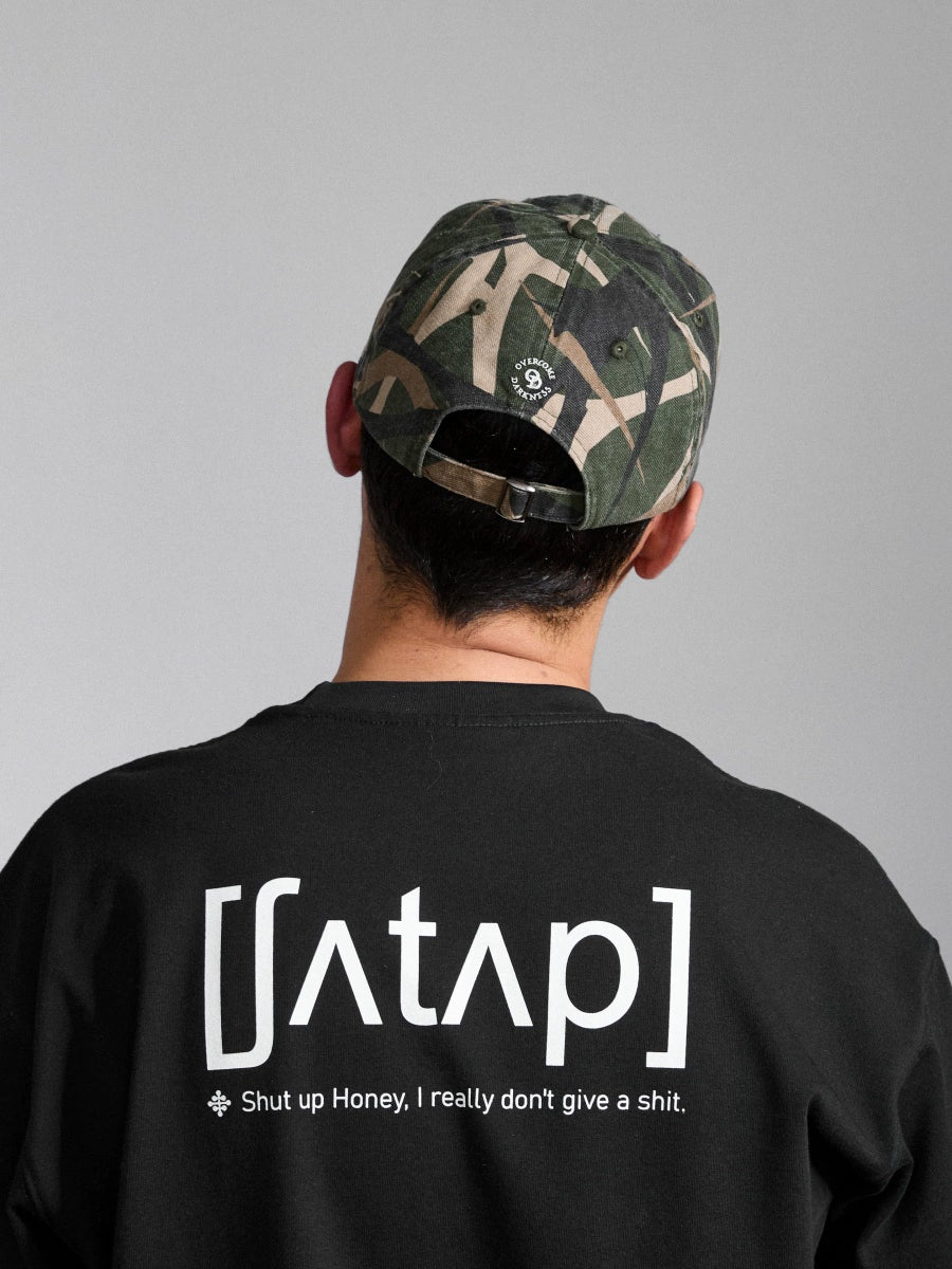 OD Camouflage Retro Wrecked Burr Brim Cap