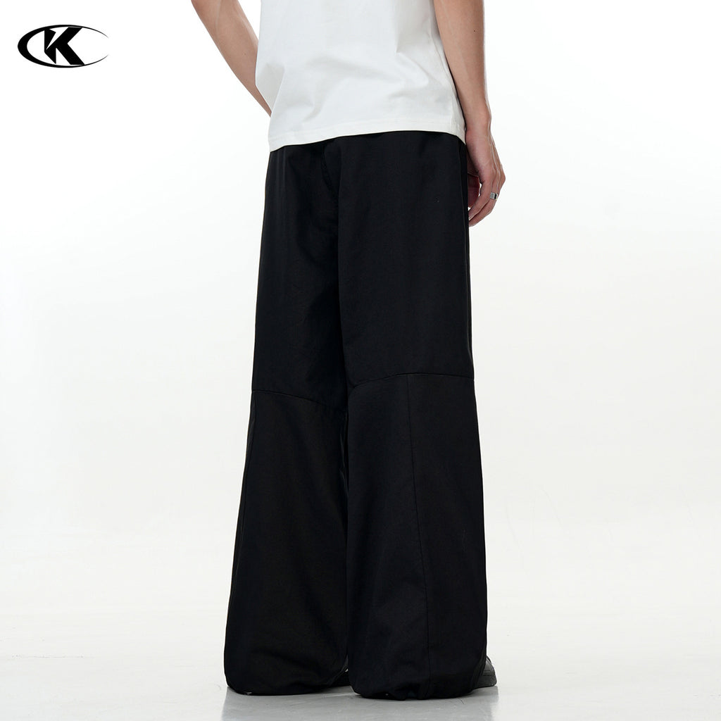 11KN  three-dimensional tailoring split pleated Pants