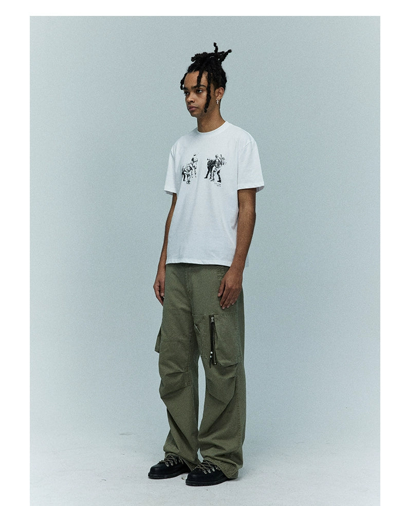 CRICLE CAGE Assault Soldier Portrait Loose Tee