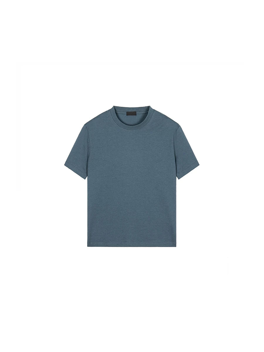PLUS NO LOGO Simple and Versatile Front Shoulder Casual Tee