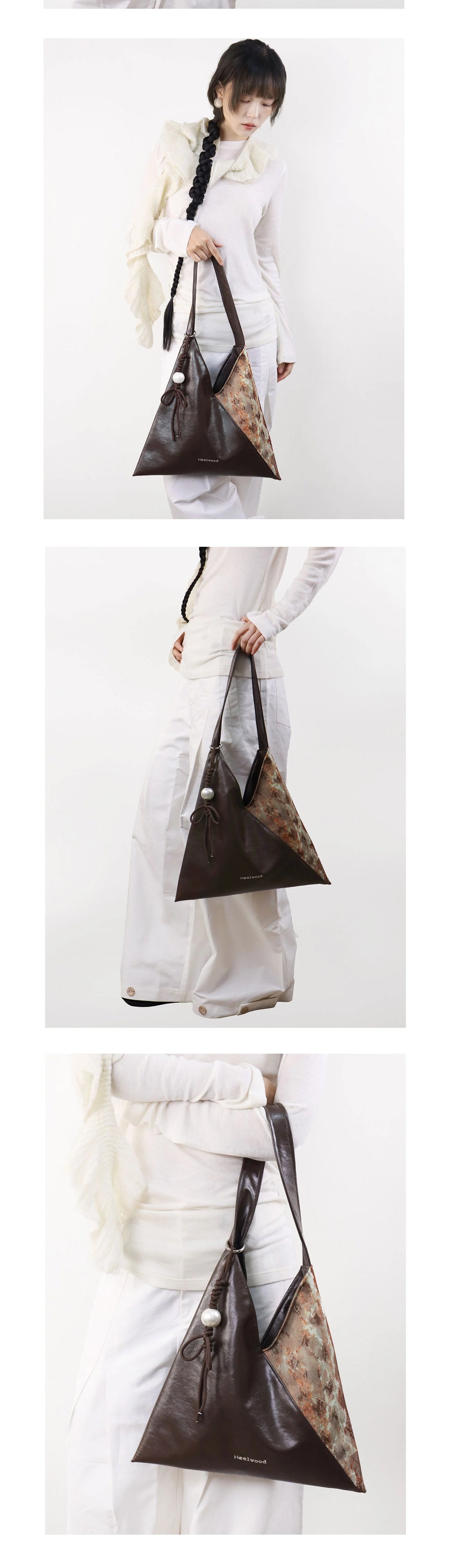 Heelwood Colour Matching Knot Shoulder Bag