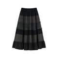 Kano Polka Dot Plaid Cake Skirt