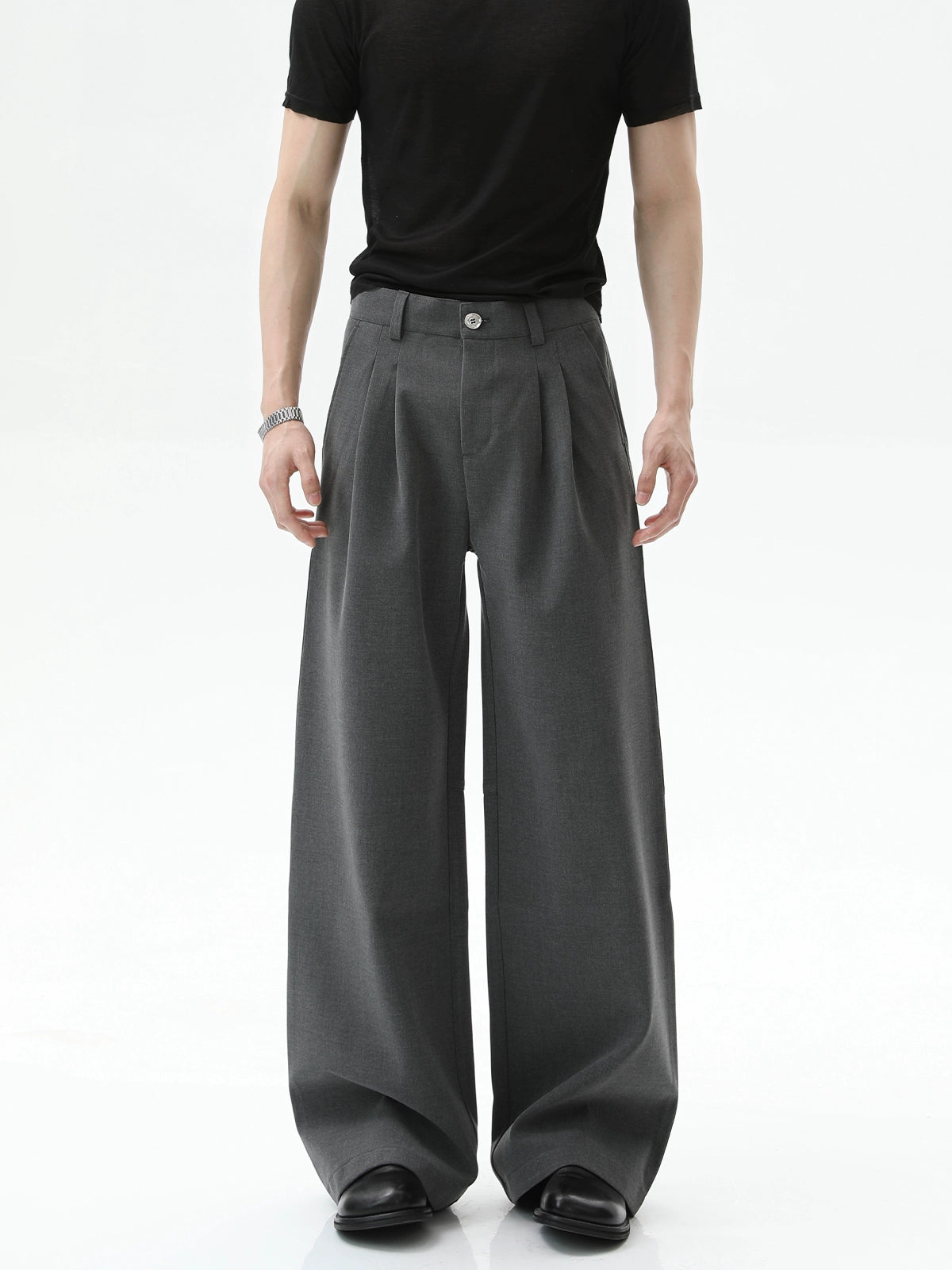 TURNTIDE Niche High-end Three-dimensional Tailoring Straight Trousers