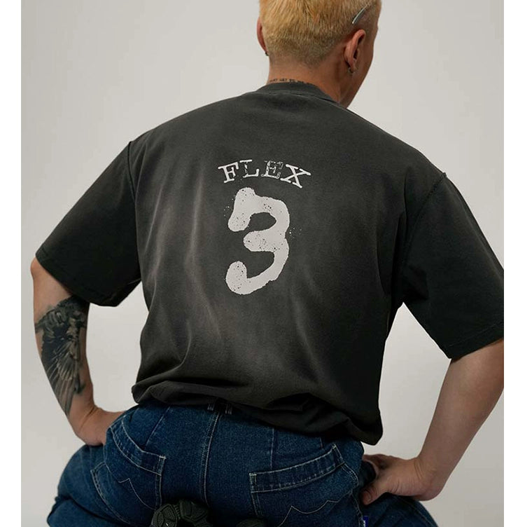 O3PARK Loose and Versatile Retro Printed Tee