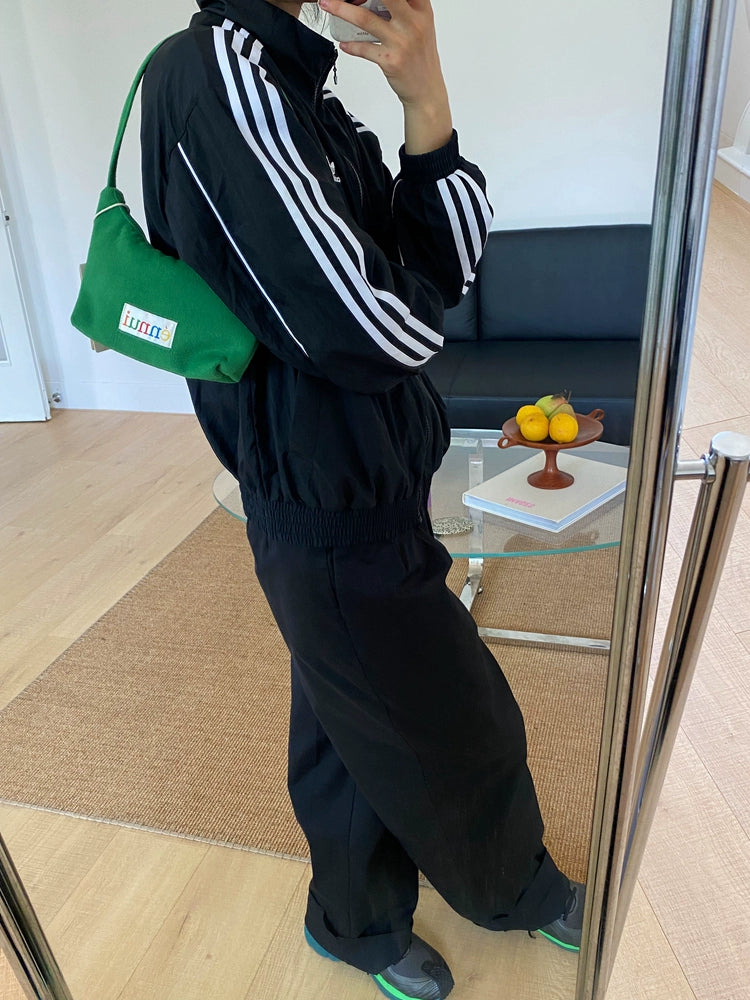 ENNUI Square Vintage Zipper Handheld Underarm Bag