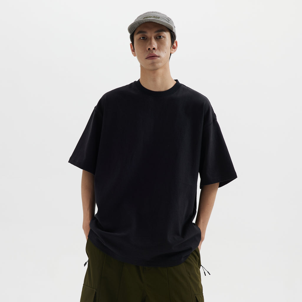 BUTTBILL Heavy 300G Crew Neck Pure Cotton Three Needles Five Threads Tee