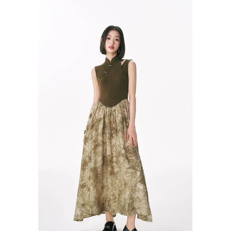 YEDM Metal Buckle Short-sleeved Dress