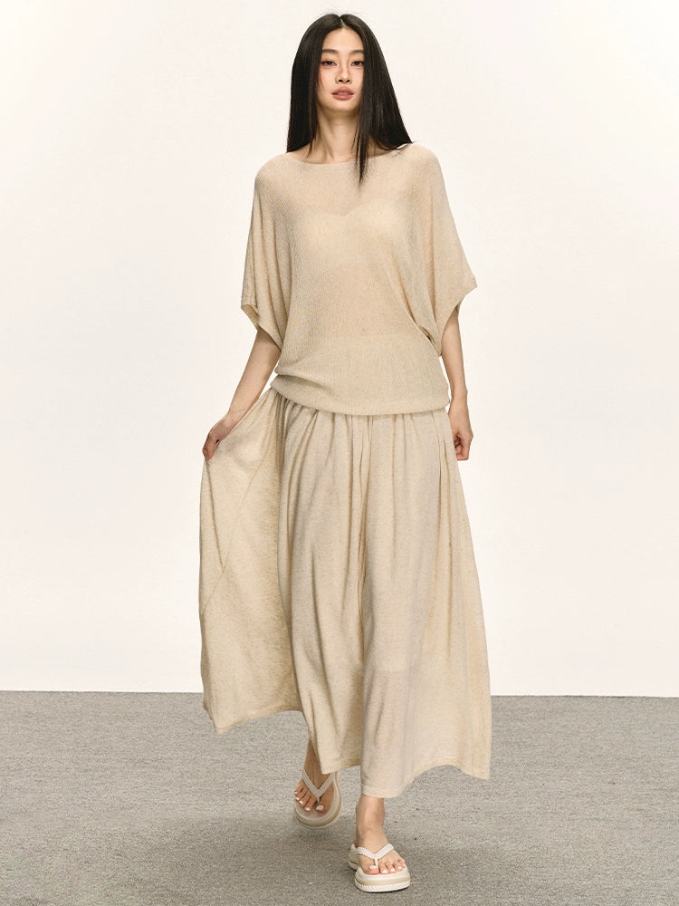 Anna Aneae Lazy Slack High Waist Straight Dress
