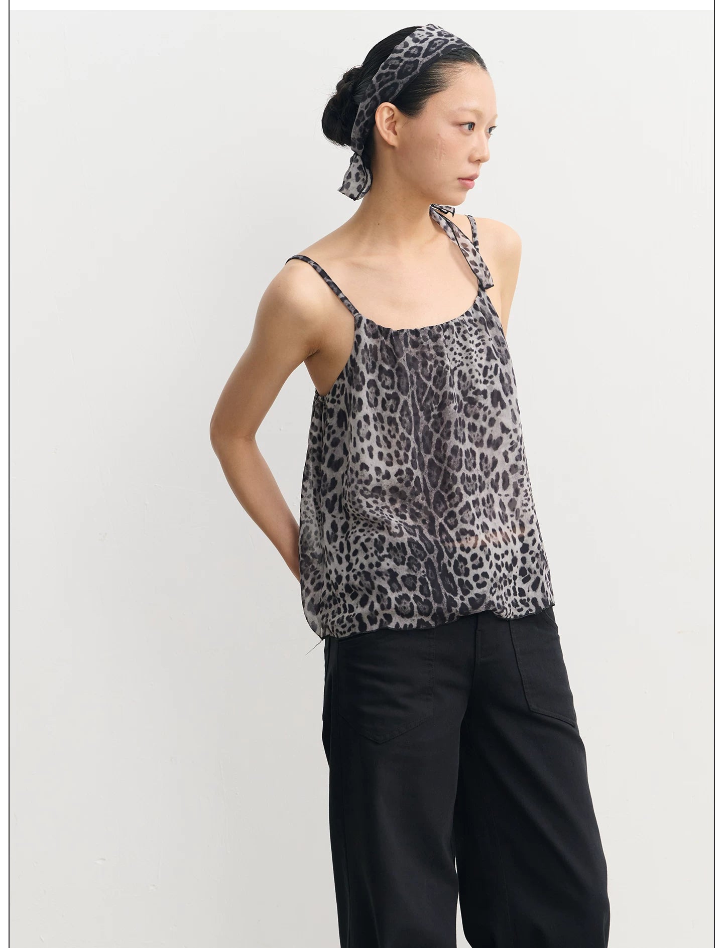 LINY LIBERTY Vintage Leopard Print Sling