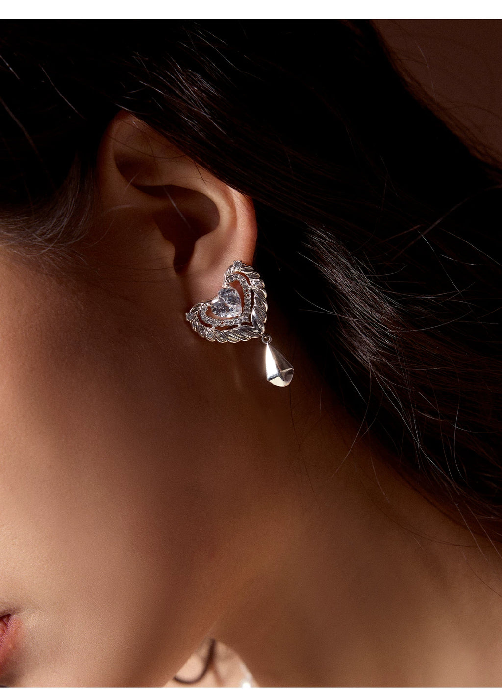 PP Light Luxury Niche Full Diamond Premium Earrings