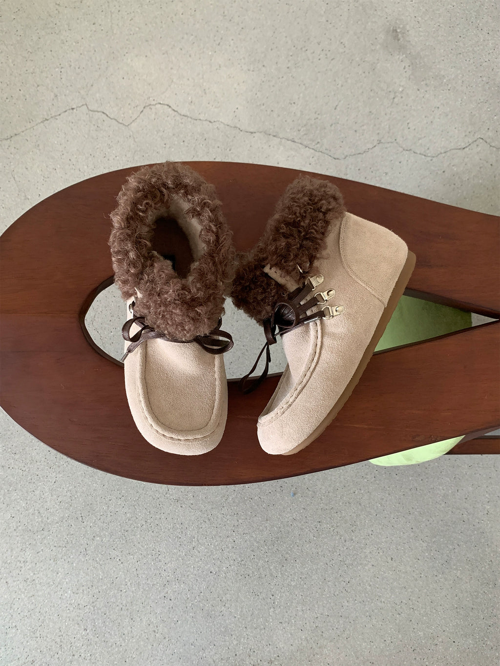 Milooey Flat-bottomed Thermal Velvet Snow Boots