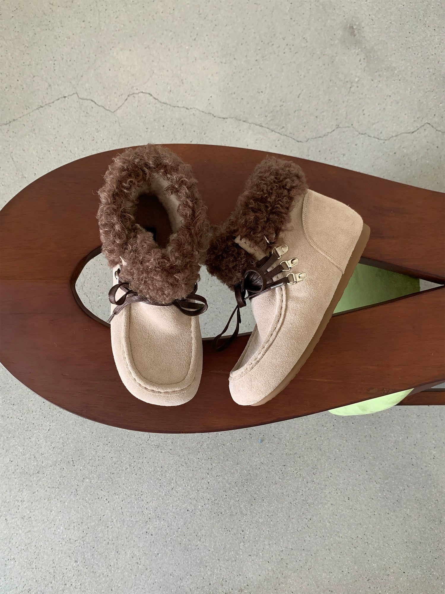 Milooey Flat-bottomed Thermal Velvet Snow Boots