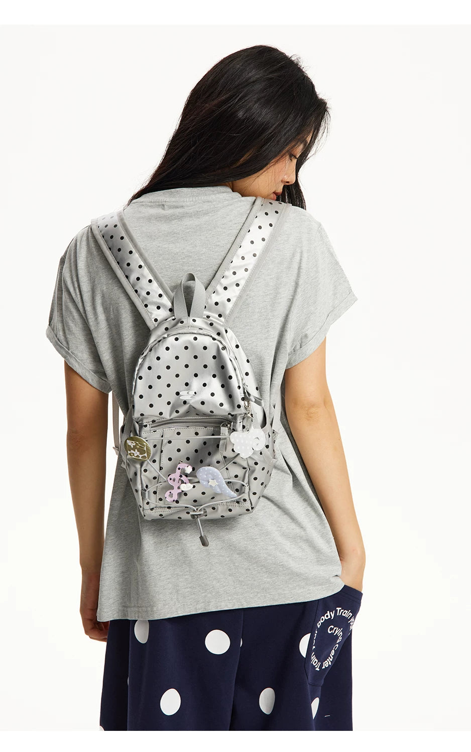 CryingCenter Vintage Polka Dot Backpack
