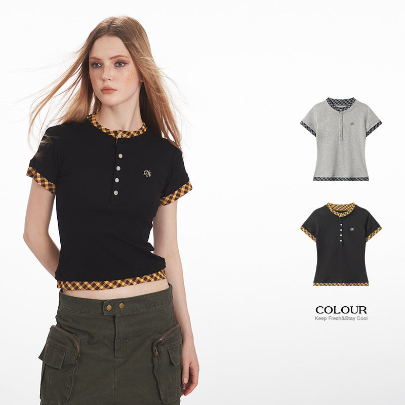 Nariele Fake Two Tops Slim and Thin Tee