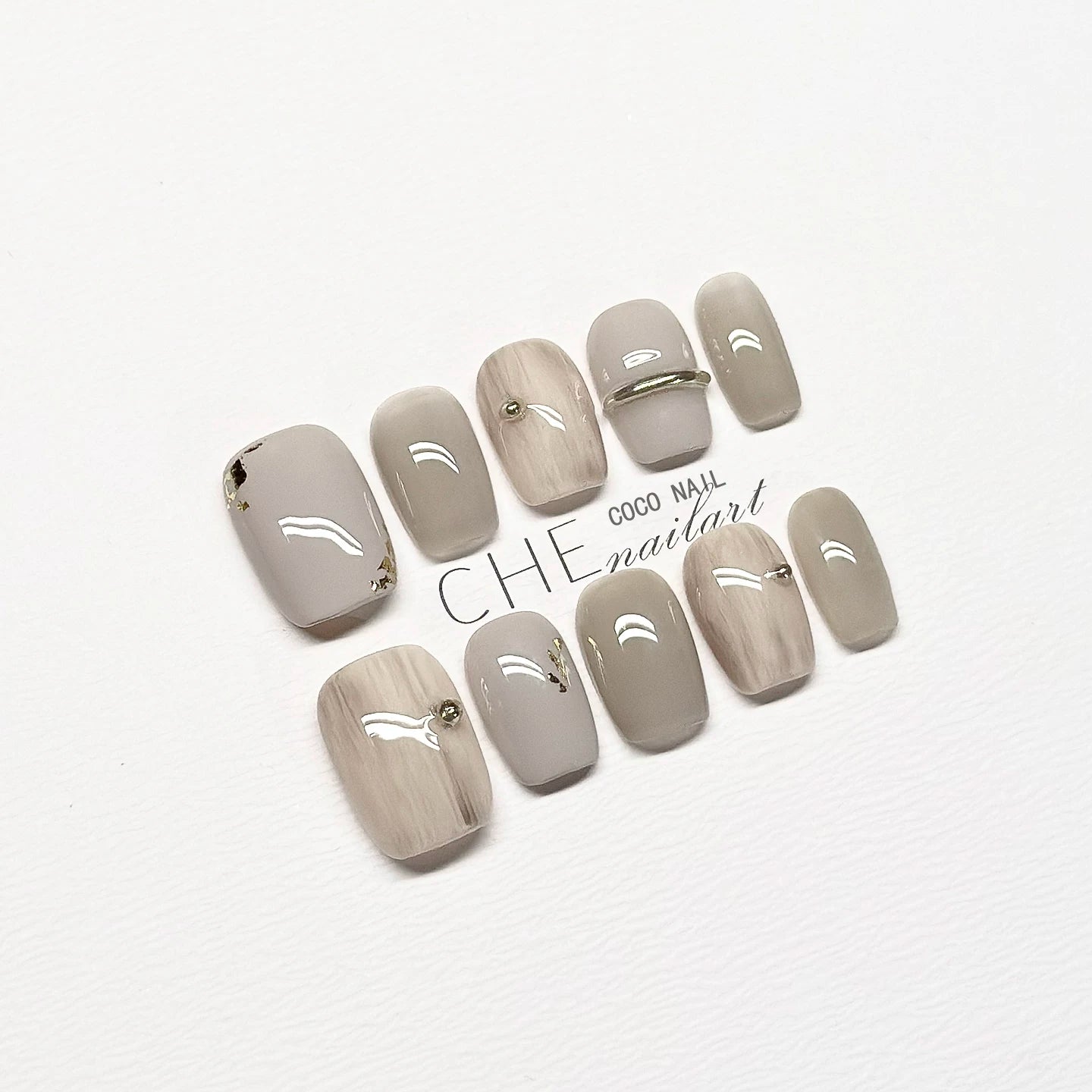 CoCo Small Flower Cat Eye Handmade Manicure Wear Nail
