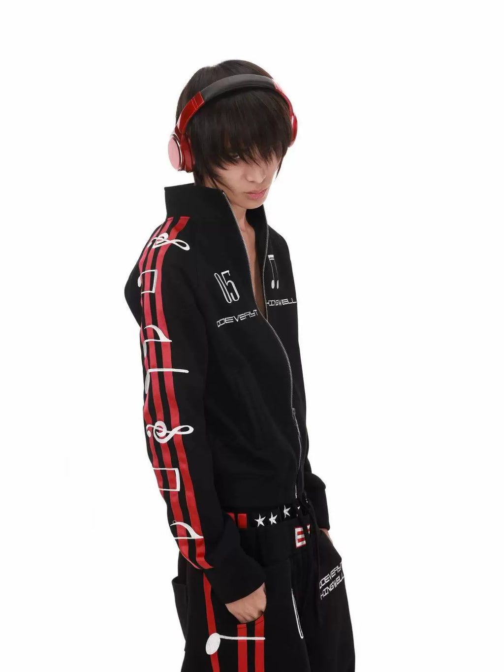 DETW Three-dimensional Embroidery Casual Suit