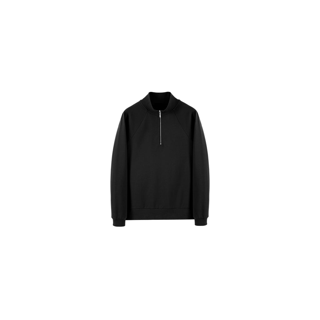 PLUS NO LOGO Half Zip Shoulder Sweater