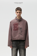 CENSMADE Gradual Change Patch Beads Canvas Detroit Cotton Jacket