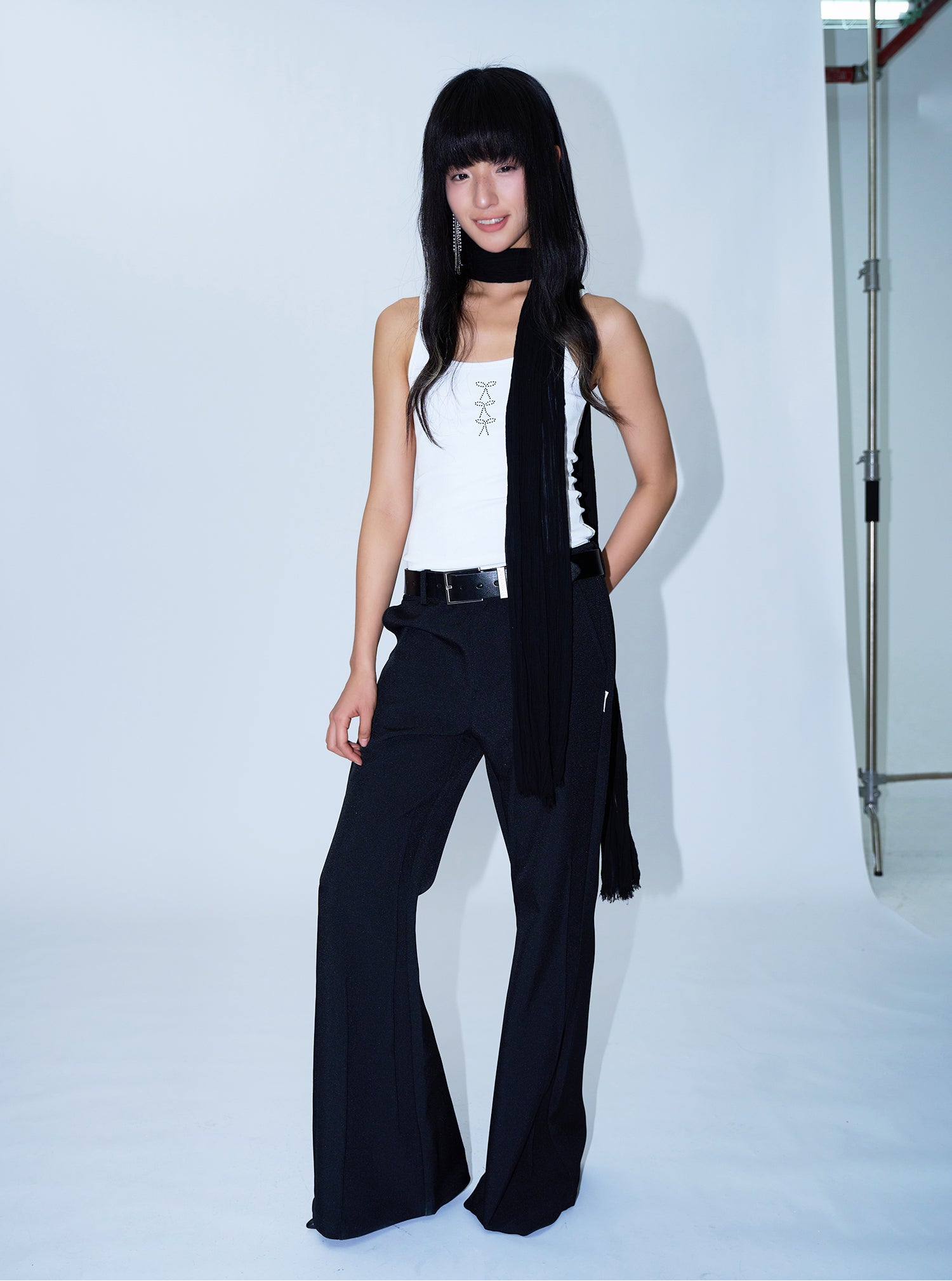 FUNKYFUN Bow Hot Diamond Sling Stylish and Skinny Elastic