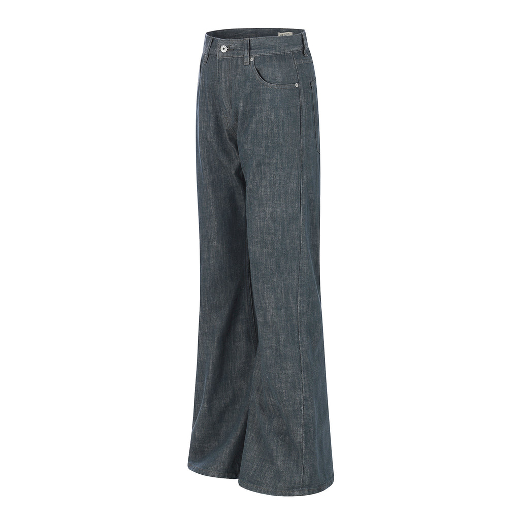 11KN Retro Embroidered Micro-pull Jeans