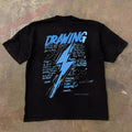 UPUPXIA Lightning Printing Casual Tee