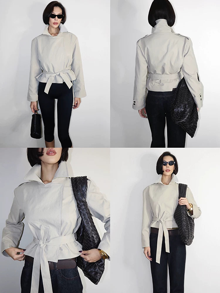 VanessaLab Strap-down Trench Coat