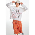 CoosRetro Vintage Loose Breathable Hot Diamond Printed Long Sleeve