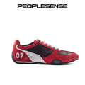 PEOPLESENSE Beef Suede Stitching Embroidered Sneakers