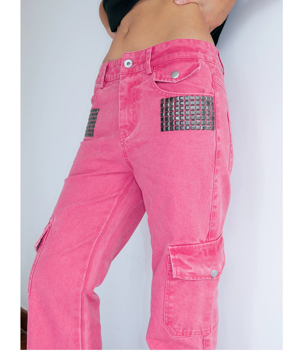 FUNKYFUN Retro Rivet Overalls