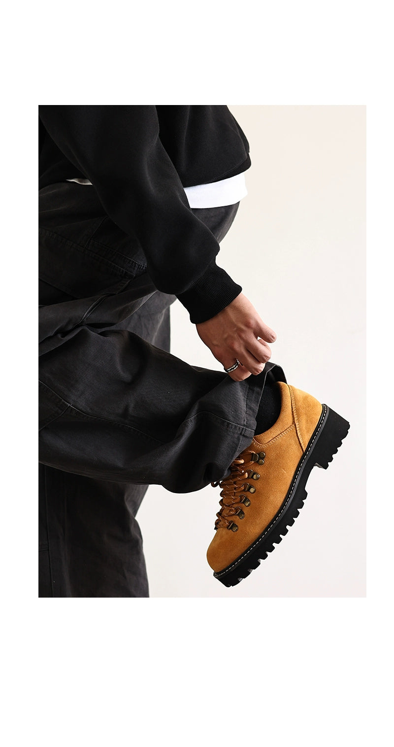 FANGSANHUO Retro Low-top Workwear Shoes