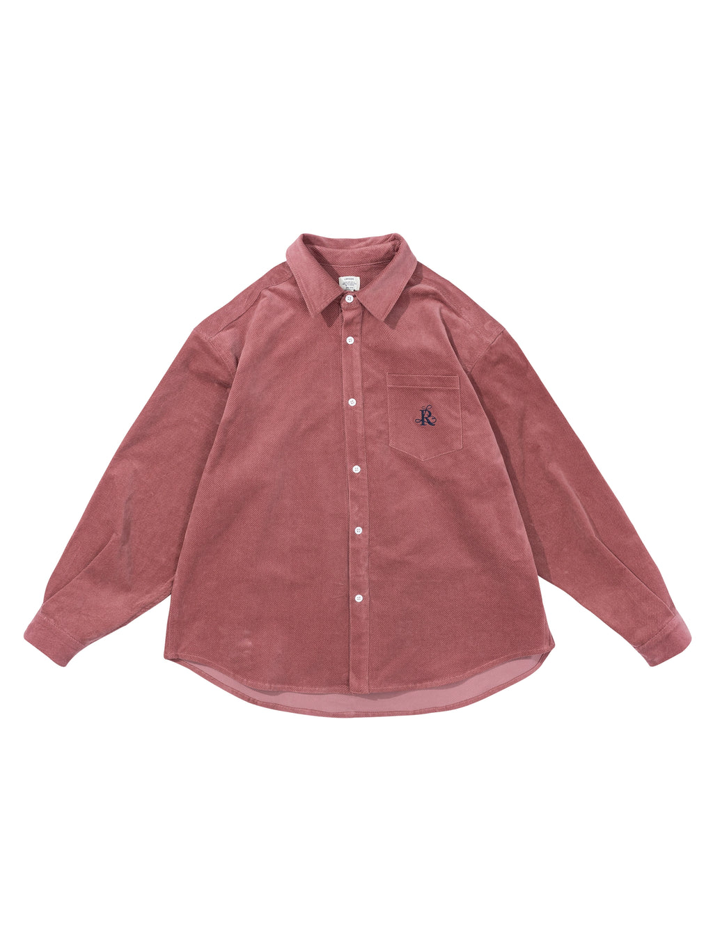 LR MADE Simple Retro Loose Square Neck Embroidered Shirt