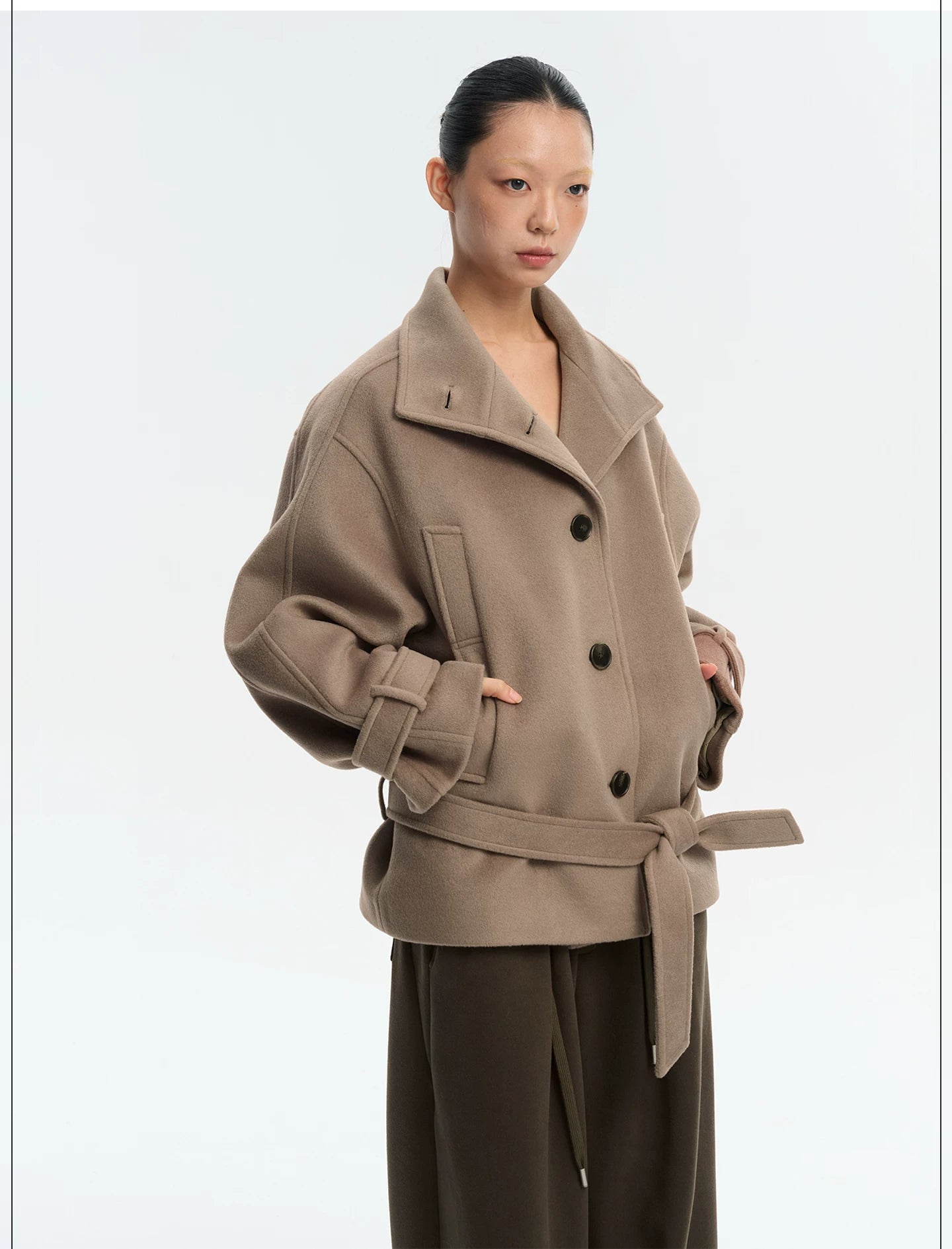 LINY LIBERTY Vintage Loose Thickened Woolen Jacket