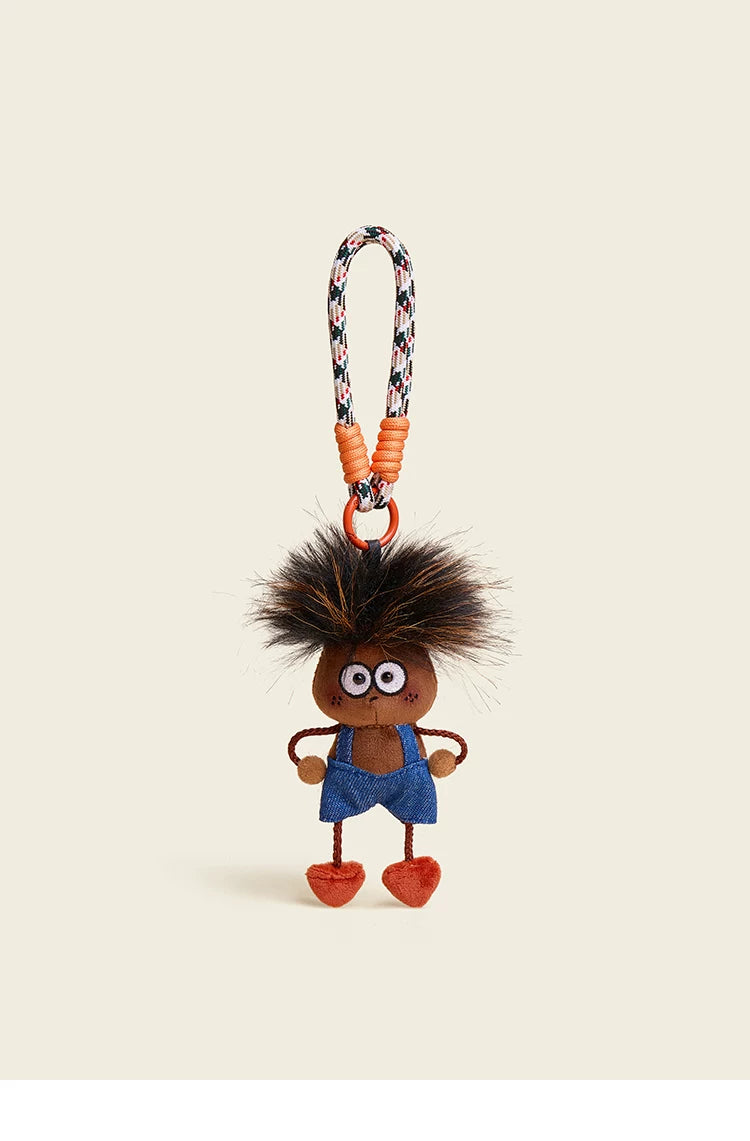HAVEROSE Cute Fried Doll Plush Bag Pendant