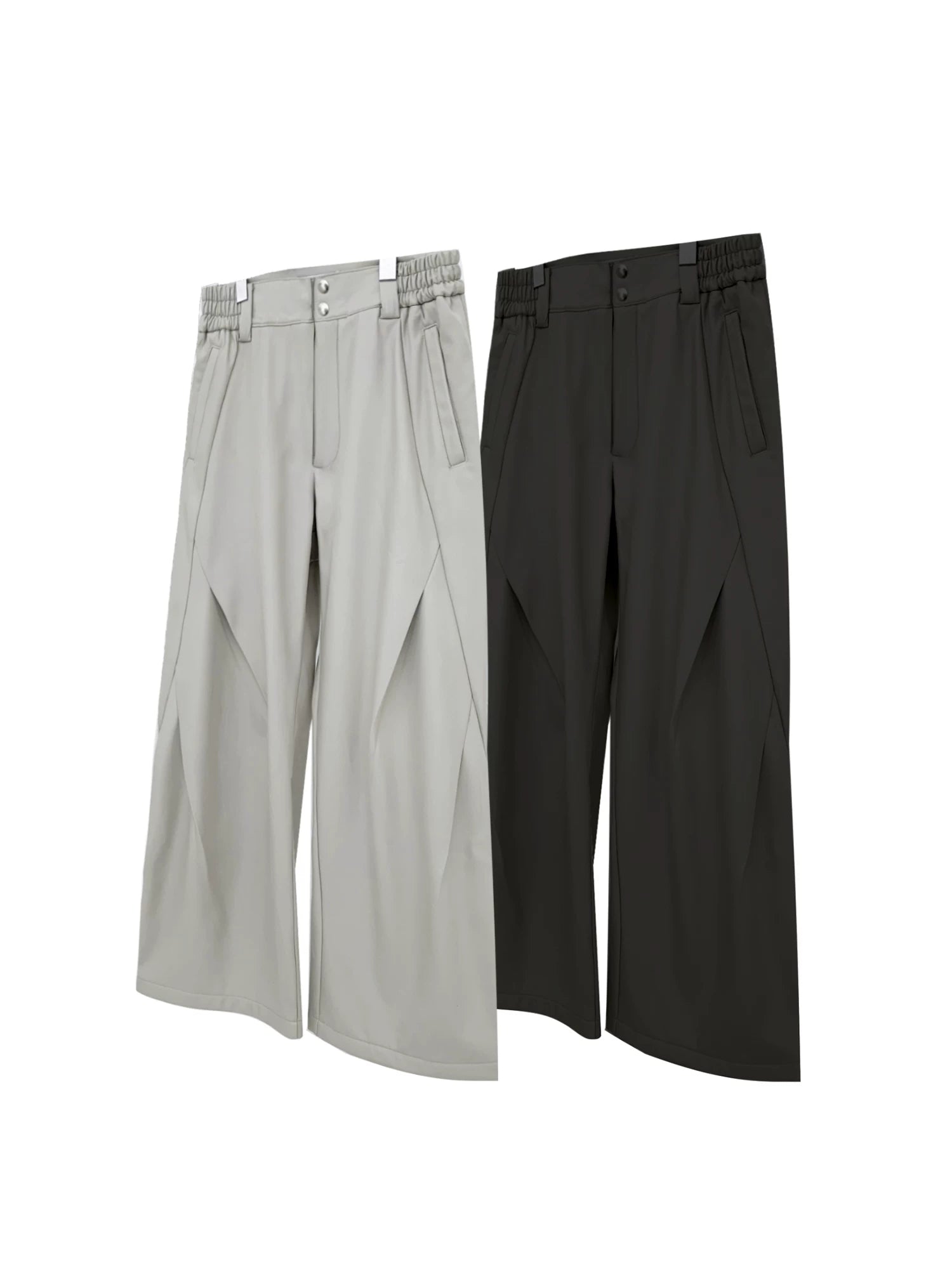 SOUTH Wide-leg Pleated Trousers