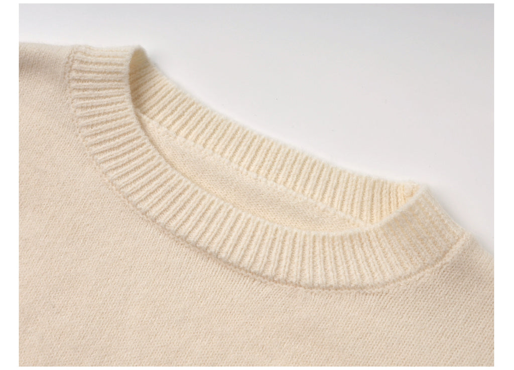 EIGHTHMONTH Vintage Crew Neck High Waist Knitted Sweater