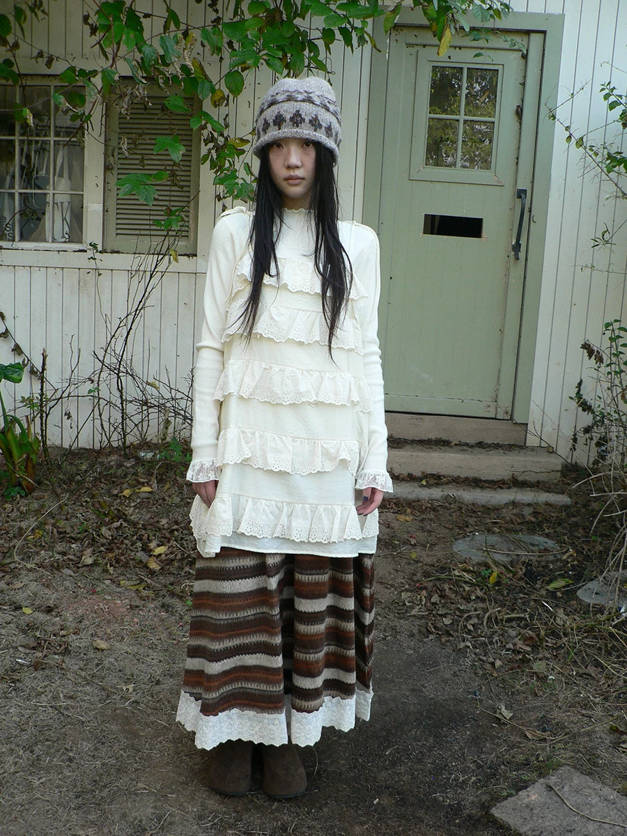 Ang: Project Vintage Lace Stitching Suspender Dress