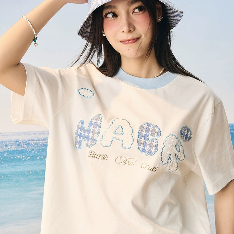 HACR Korean Children's Fun Cloud Sticker Solona Tee