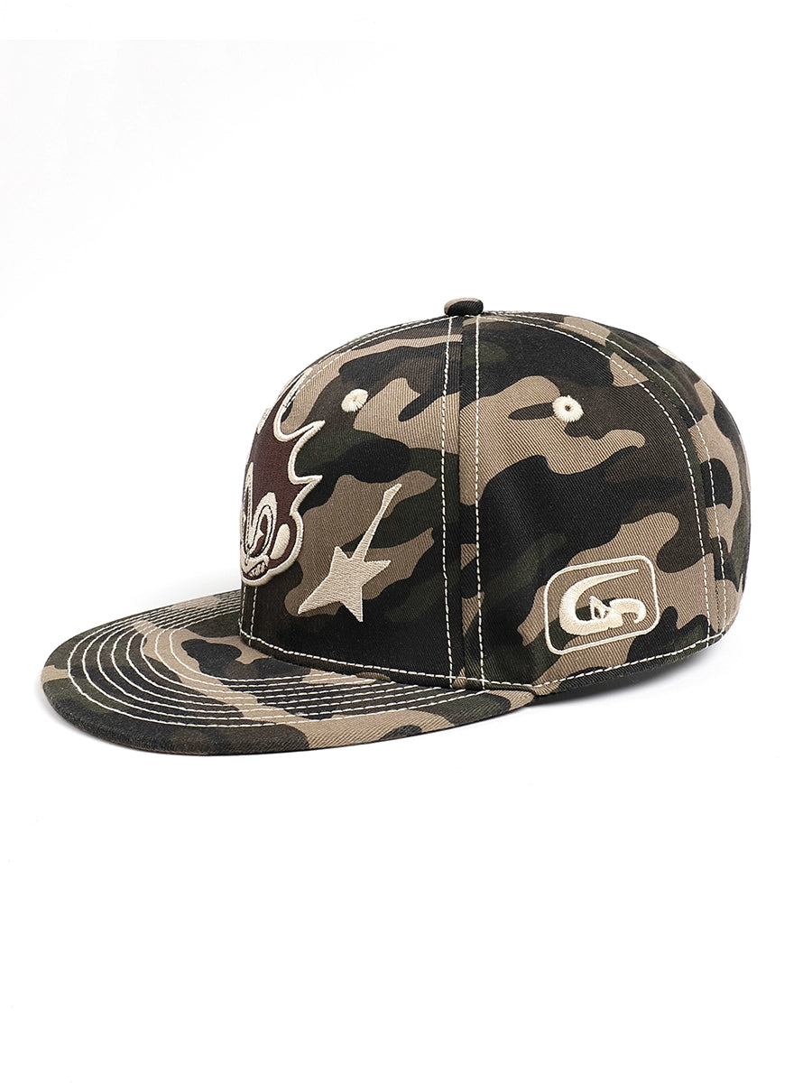 DND4DES Hip Hop Versatile Three-dimensional Embroidery Embroidery Camouflage Baseball Cap