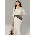 TYANG Textured Commuter Shirt Dress